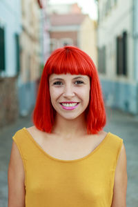 Portrait of a smiling young woman