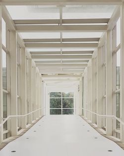 Empty corridor in building