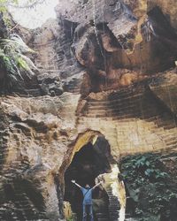 Rock formations in cave