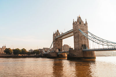 View of bridge over river