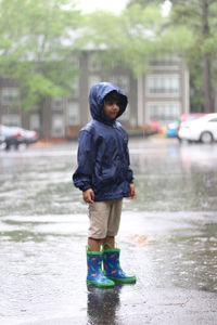 Full length of boy on street