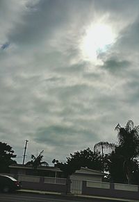 Low angle view of cloudy sky