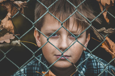 Close up portrait of boy