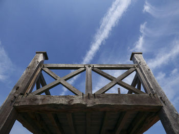 Low angle view of built structure against sky
