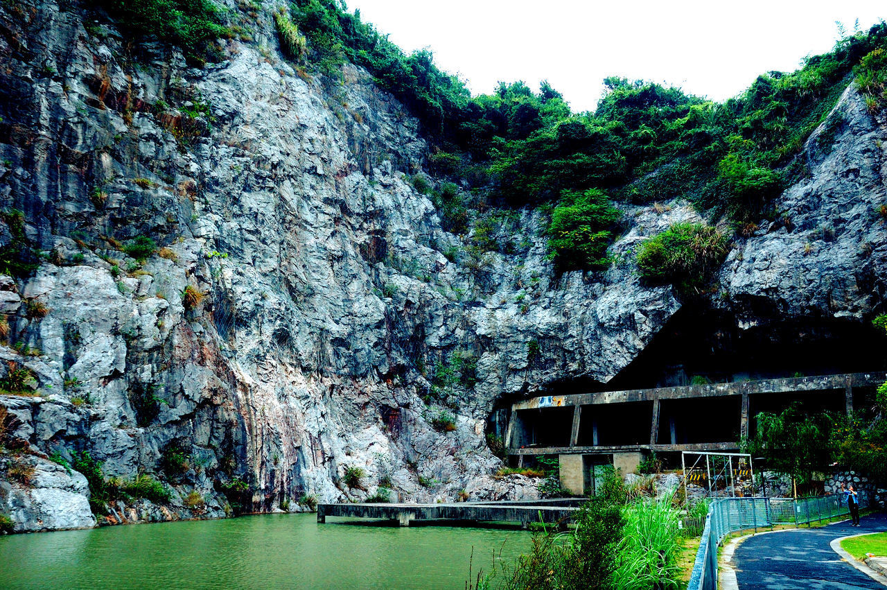 SCENIC VIEW OF MOUNTAIN AGAINST TREES