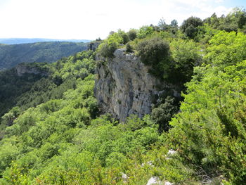 Scenic view of land against sky