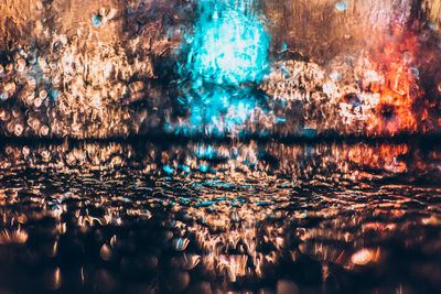 Reflection of trees in water