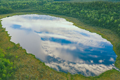 High angle view of landscape