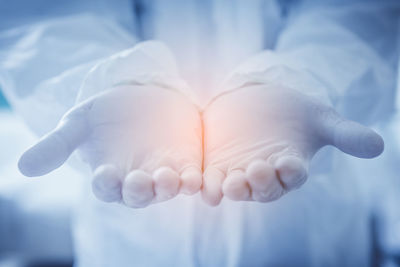 Close-up of human hand