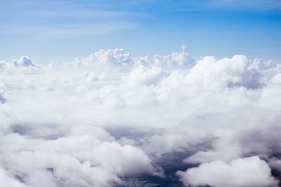 Low angle view of clouds in sky