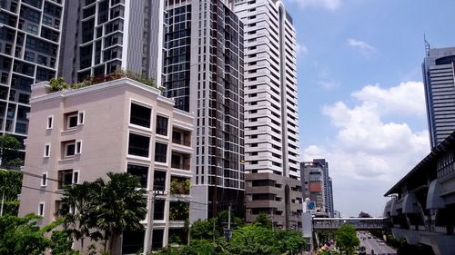 Low angle view of modern building