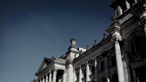 Low angle view of historical building