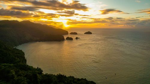Sunset at the maracas lookout , trinidad 