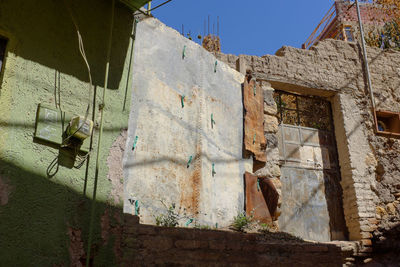 Low angle view of old building