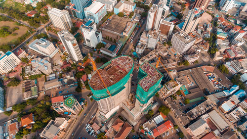 Aerial view of the haven of peace, city of dar es salaam