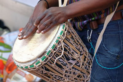 Close-up of hands