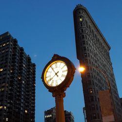 Low angle view of clock tower