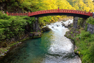 Shinkyo bridge sacred bridge, nikko, tochigi prefecture. japan.