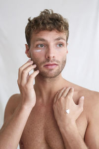 Portrait of handsome young man