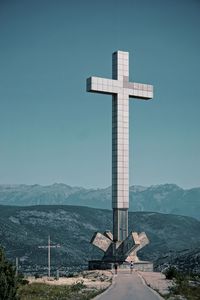 Millenium cross on top of the hum hill in mostar