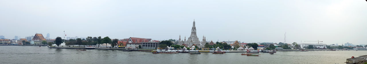 Panoramic view of buildings against sky