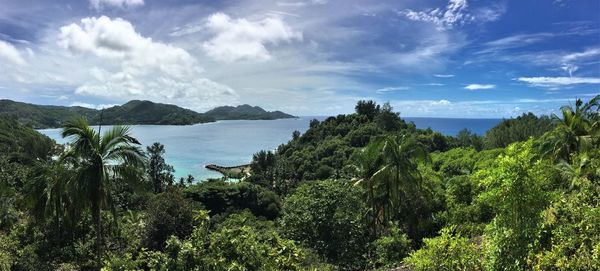 Panoramic view of sea against sky