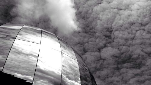 Low angle view of cloudy sky