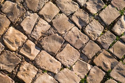 Full frame shot of cobblestone