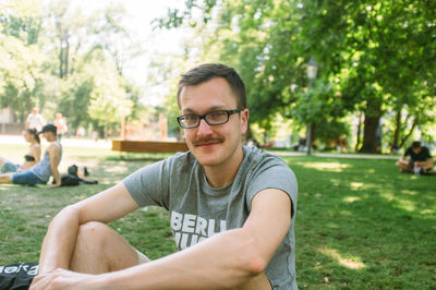 Portrait of smiling young man