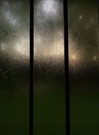 Full frame shot of wet glass window