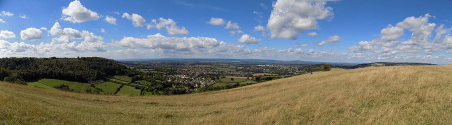 Scenic view of landscape against clear sky