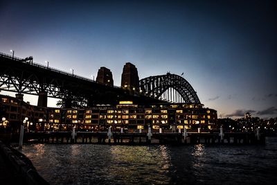 Scenic view of bridge against clear sky