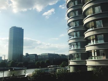 Modern cityscape against sky