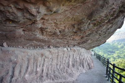 Scenic view of rock formations