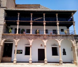 Low angle view of historical building