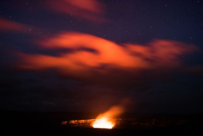 Scenic view of sky at night