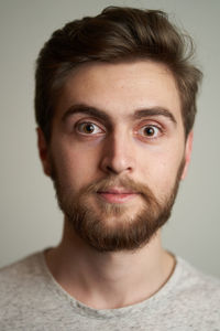 Close-up portrait of young man