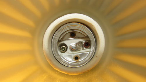 Full frame shot of electric socket