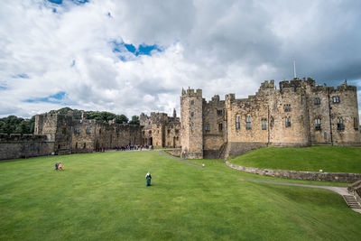 Panoramic view of historic building against sky