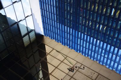 Low angle view of glass building