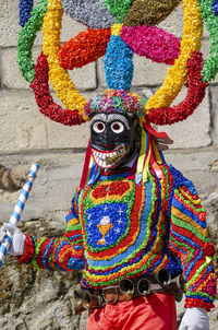 Traditional mask of the carnval of viana do bolo, boteiro. galicia, spain.