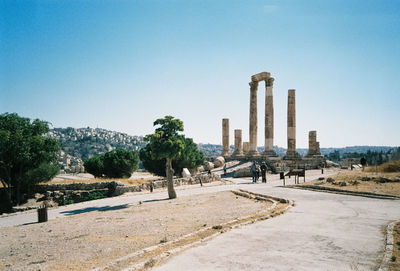 View of historical building against clear sky