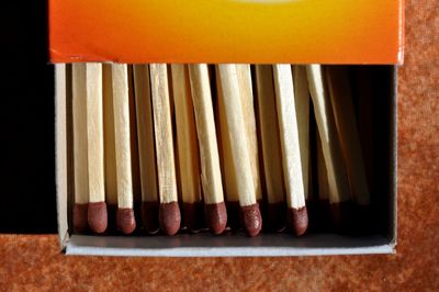 Matchbox in the foreground