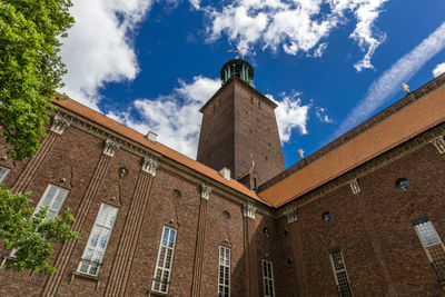 Low angle view of building against sky
