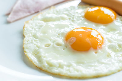 Close-up of omelet in plate