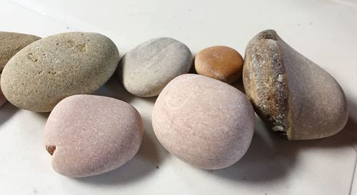 Close-up of eggs on table