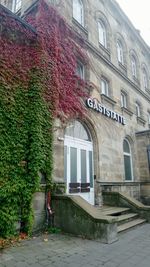 Footpath in front of building