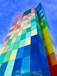 Low angle view of building against sky