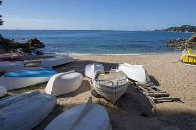 Panoramic view of beach against sky