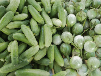 Full frame shot of fresh green for sale at market stall